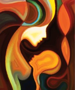 Abstract Ladies Canvas Paint By Numbers