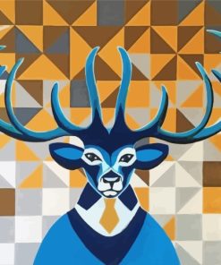 Abstract Deer Paint By Numbers