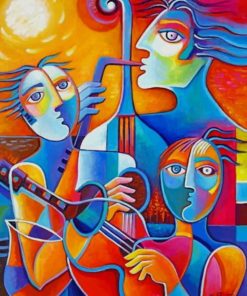 Abstract Music Art Paint By Numbers
