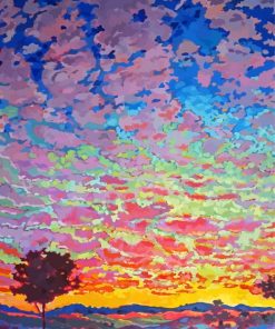 Colorful Abstract Nature Paint By Numbers