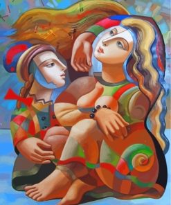 Couples Abstract Faces Paint By Numbers