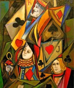 Abstract Poker Paint By Numbers