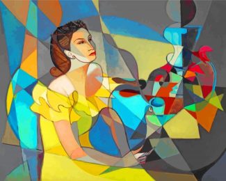 Elegant Woman Abstract Paint By Numbers