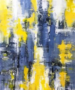 Yellow and Black Abstract Masterpiece Paint By Numbers