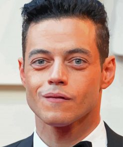 Actor Rami Malek Portrait Paint By Numbers