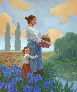 Aesthetic Mother-Daughter Landscape Paint By Numbers