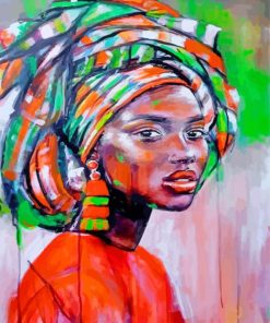 African Woman Beauty Paint By Numbers