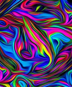 Aesthetic Abstract Colors Paint By Numbers