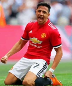 Aesthetic Alexis Sanchez Tribute Paint By Numbers