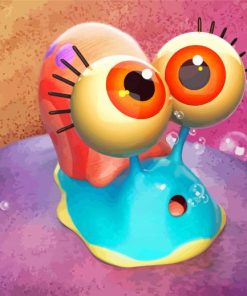 Aesthetic Baby Gary SpongeBob Paint By Numbers