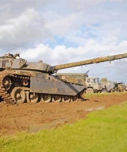 Aesthetic Military Tank Paint By Numbers