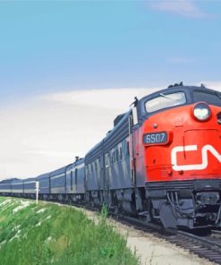 Aesthetic CNR Train Paint By Numbers