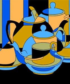 Aesthetic Cubist Still Life Paint By Numbers
