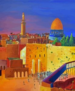 Aesthetic Dome Of The Rock Jerusalem Paint By Numbers
