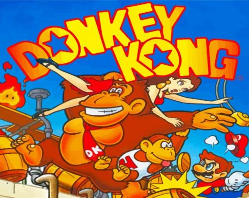 aesthetic-Donkey-Kong-paint-by-numbers