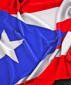 Puerto Rico Flag Aesthetic Paint By Numbers