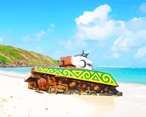 aesthetic-Flamenco-beach-paint-by-number
