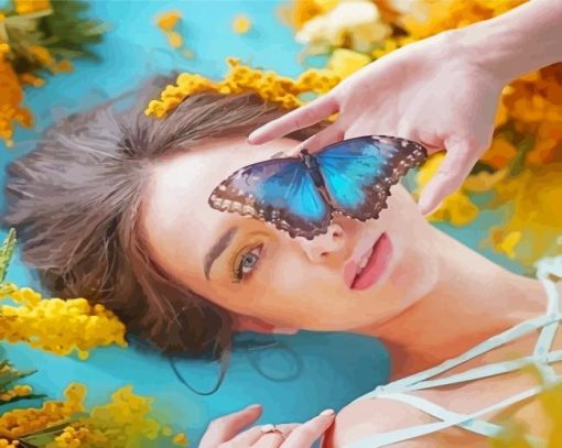 aesthetic-Girl-butterfly-paint-by-number