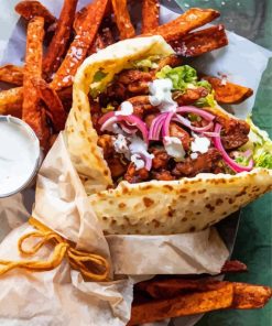 Aesthetic Greek Gyros Paint By Numbers