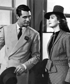 Aesthetic His Girl Friday Black and White Paint By Numbers