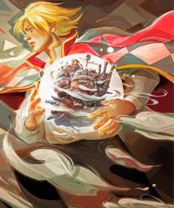 Aesthetic Howl's Moving Castle Fantasy Paint By Numbers