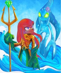 Aesthetic Knuckles Sonic Paint By Numbers
