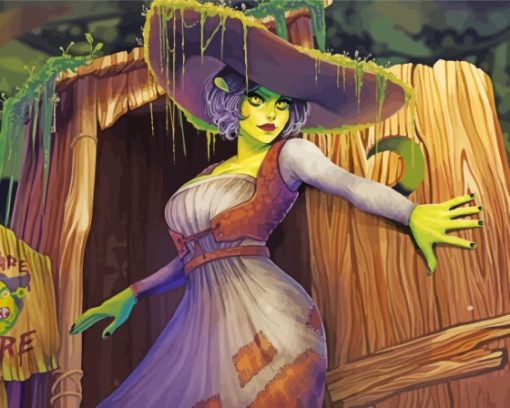 aesthetic-Lady-dimitrescu-paint-by-numbers