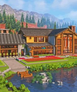 Aesthetic Lakeside Retreat Paint By Numbers