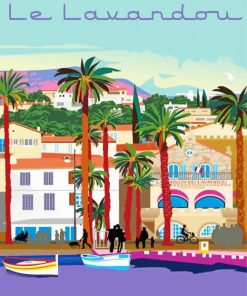 Aesthetic French Landscape Paint By Numbers