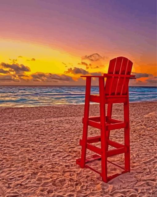 aesthetic-Lifeguard-stand-paint-by-number