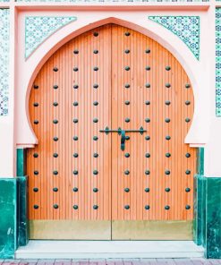 Aesthetic Moroccan Door Paint By Numbers