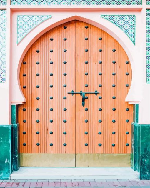 aesthetic-Moroccan-doorway-paint-by-number
