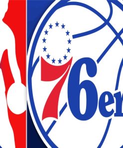 Aesthetic 76ers Basketball Paint By Numbers