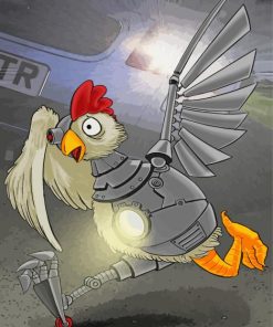 Aesthetic Robot Chicken Animated Series Paint By Numbers