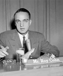 Black and White Roy Marcus Cohn Paint By Numbers