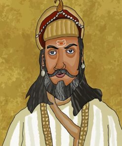 Aesthetic Shahaji Raje Bhosale Paint By Numbers
