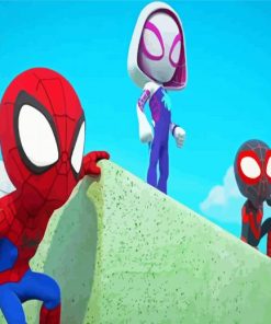 Aesthetic Spidey Animated Series Paint By Numbers