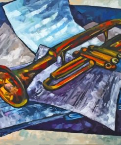 Aesthetic Still Life Trumpet Art Paint By Numbers