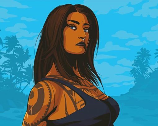 aesthetic-Tattooed-woman-paint-by-numbers