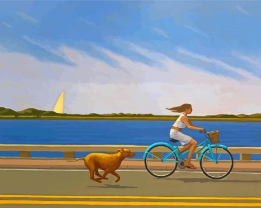 aesthetic-Woman-with-dog-paint-by-number