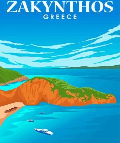 Aesthetic Zakynthos Island Paint By Numbers