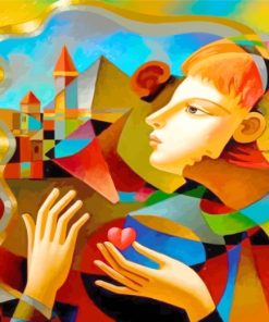 Couples Abstract Faces Paint By Numbers