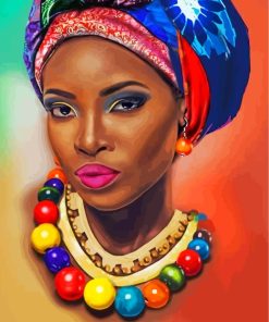 African Woman Expression Paint By Numbers