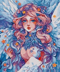 Aesthetic Angel Girl Paint By Numbers