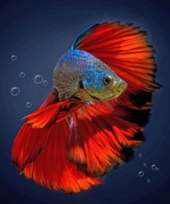 Aesthetic Betta Fish Tropical Paint By Numbers