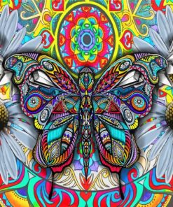 Aesthetic Bohemian Butterfly Paint By Numbers