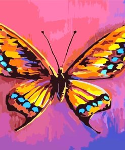 Aesthetic Butterfly Illustration Paint By Numbers