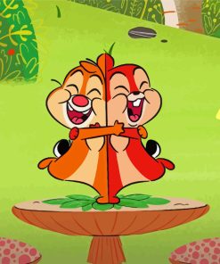 Aesthetic Chip and Dale Paint By Numbers