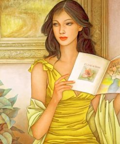 Vintage Aesthetic Woman Paint By Numbers