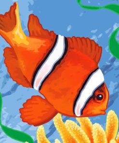 Aesthetic Clown Fish Paint By Numbers
